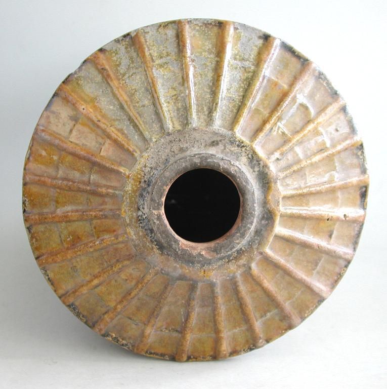 Tall Chinese Han Dynasty Glazed Pottery Granary (AD 25 - 220)