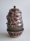 SALE: Fine Chinese Song Dynasty Dragon Jar, Stand &Cover with TL Test