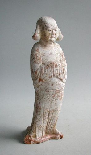 Chinese Tang Dynasty Painted Pottery Groom Figure AD618-906