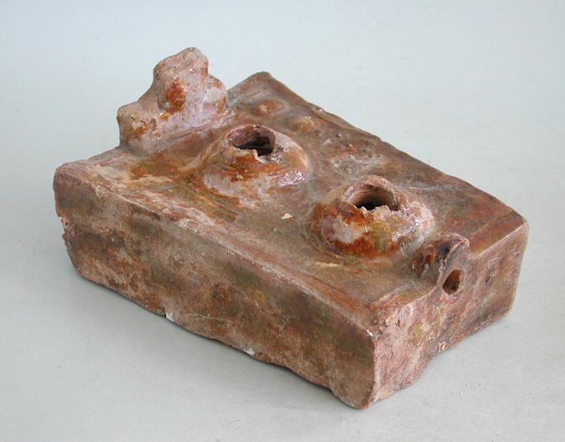 Rare Chinese Northern Wei Dynasty Glazed Pottery Stove (AD  386 - 534)