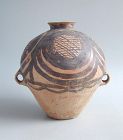Large Chinese Neolithic Machang Painted Pottery Jar (c.2300 - 2000 BC)