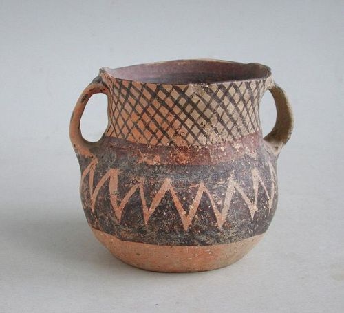 Chinese Neolithic Machang Phase Painted Pottery Jar (c.2300 - 2000 BC)