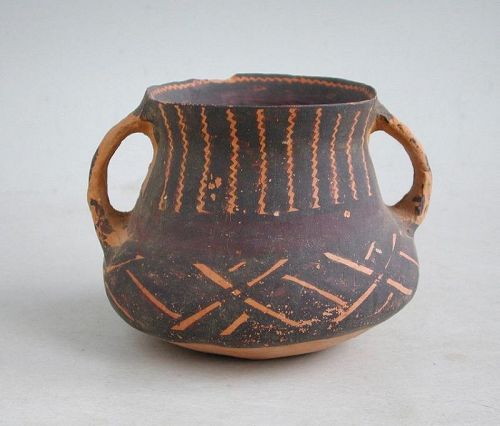 Chinese Neolithic Painted Pottery Jar - Machang (c.2300 -2000 BC)