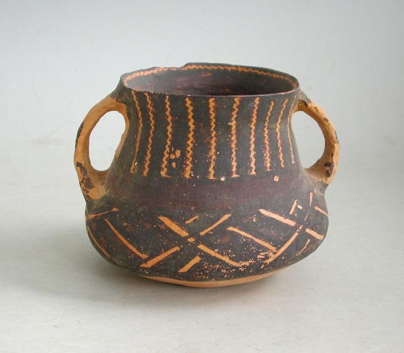 Chinese Neolithic Painted Pottery Jar - Machang (c.2300 -2000 BC)