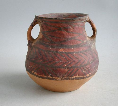 Chinese Neolithic Painted Pottery Jar - Machang (c. 2300-2000 BC)