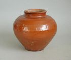 Fine Chinese Han Dynasty Amber Glazed Pottery Jar (Guan)