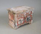Chinese Ming Dynasty Painted Pottery Chest (16th Century)