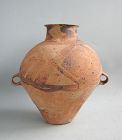 Large Chinese Neolithic Machang Painted Pottery Jar (4,000 Years Old)
