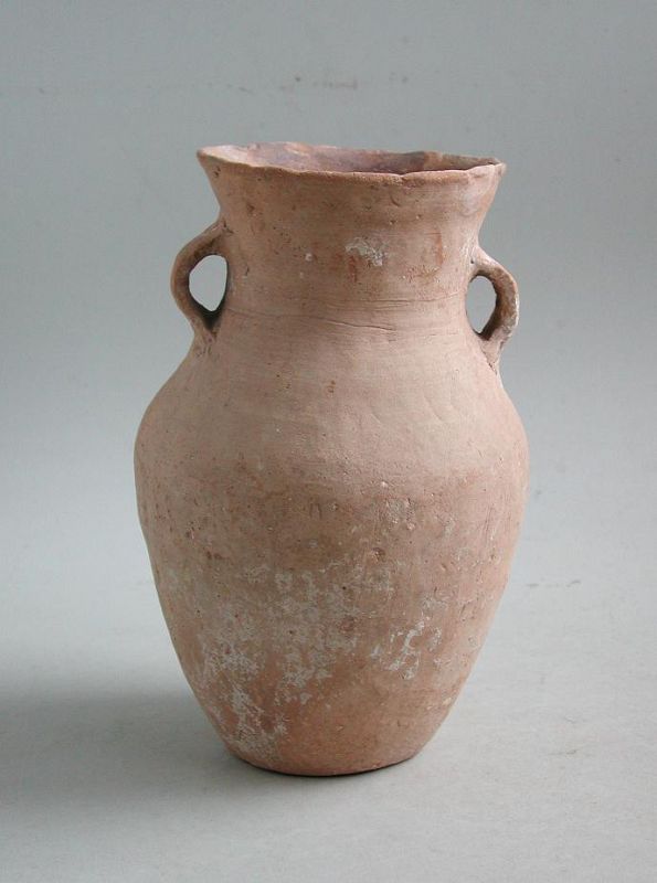 Rare Chinese Neolithic Twin-Handled Pottery Jar - Qijia Culture