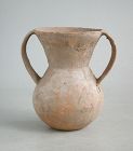 Chinese Neolithic Twin-Handled Pottery Jar - Qijia Culture (c. 2050 -