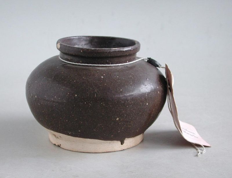 Chinese 19th Century Glazed Stoneware Shipwreck Jar (not Song)