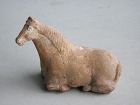 Small Chinese Tang Dynasty Pottery Recumbent Horse
