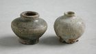 Two Small South-East Asian (Thai) 13th - 15th Century Stoneware Jarlet