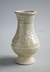 Chinese Southern Song Dynasty Moulded Qingbai Porcelain Vase