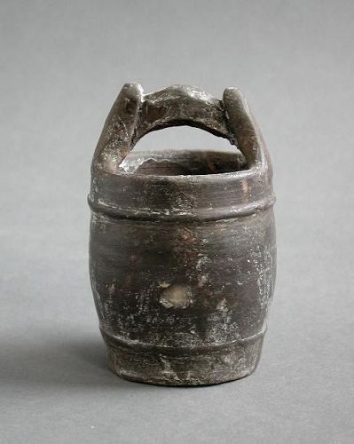 Rare Chinese Yuan Dynasty Small Pottery Bucket