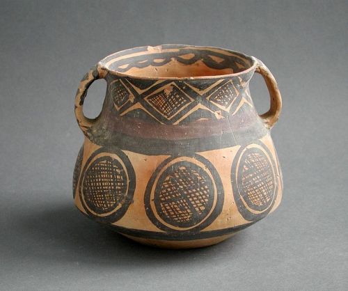 Fine Chinese Neolithic Machang Painted Pottery Jar (2300-2000 BC)