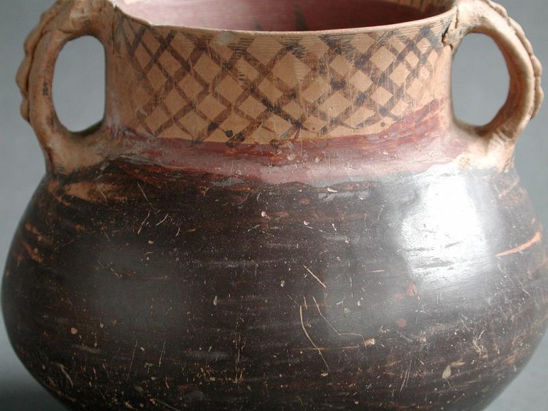 Rare Chinese Neolithic Machang / Banshan Painted Pottery Jar