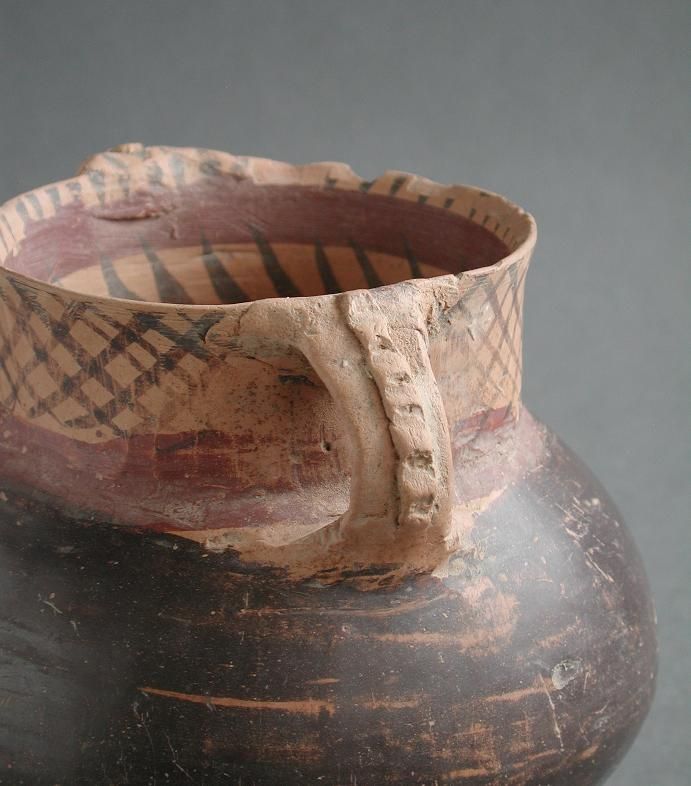 Rare Chinese Neolithic Machang / Banshan Painted Pottery Jar