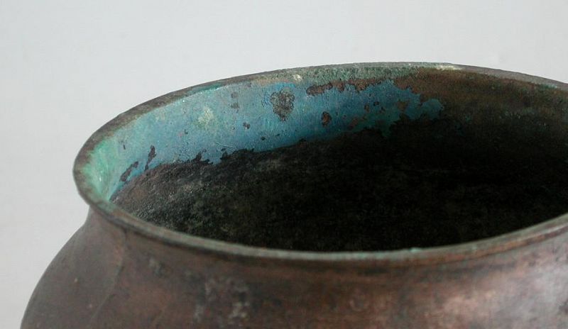 Rare Chinese Western Han Dynasty Bronze Cauldron / Jar