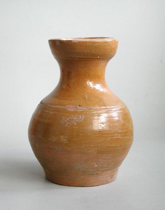 Chinese Han Dynasty Glazed Pottery Jar - Cracked (206 BC - AD 220)