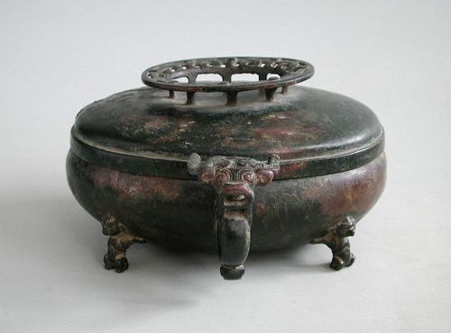 Chinese Zhou / Warring States Bronze Ritual Wine Vessel (8/8/88)