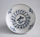 Chinese Ming Dynasty / Transitional Blue & White Porcelain Bowl