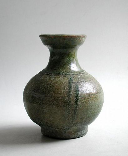 Fine Chinese Han Dynasty Glazed Pottery Hu Jar (206 BC - AD 220)