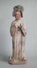 Tall Chinese Tang Dynasty Pottery Female Courtier ("Fat Lady") 40cm