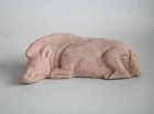 Rare Chinese Han Dynasty Pottery Sleeping Boar / Pig