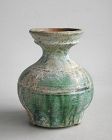 Chinese Han Dynasty Glazed Pottery Hu Jar