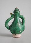 Chinese Miniature Ming Dynasty Glazed Pottery Model of a Ewer (16th C)