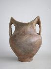 Chinese Neolithic Siwa Culture Burnished Pottery Jar (c. 1350 BC)