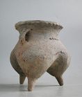 Fine Chinese Neolithic Pottery Tripod with Oxford TL Test