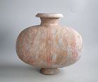 Chinese Western Han Dynasty Painted Pottery Cocoon Jar * SALE *