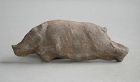 Rare Chinese Han Dynasty Small Pottery Sleeping Pig / Sow