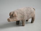 Rare Chinese Han Dynasty Small Pottery Pig