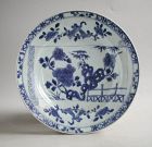 Chinese Qianlong / 18th Century Blue & White Porcelain Dish