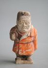 Fine & Rare Chinese Tang Dynasty Painted Pottery Dwarf with TL Test