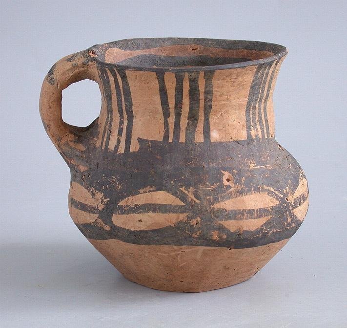 Rare Chinese Neolithic Machang Painted Pottery Jar / Cup c.2300-2000BC