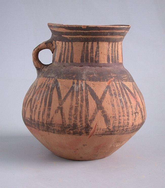 Rare Chinese Neolithic Painted Pottery Jar - Machang