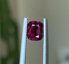 An Important Unheated Burma Pigeon’s Blood Vivid Red Ruby 1.00ct GIA