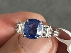Superb 3.05ct Blue Sapphire & Diamond Ring