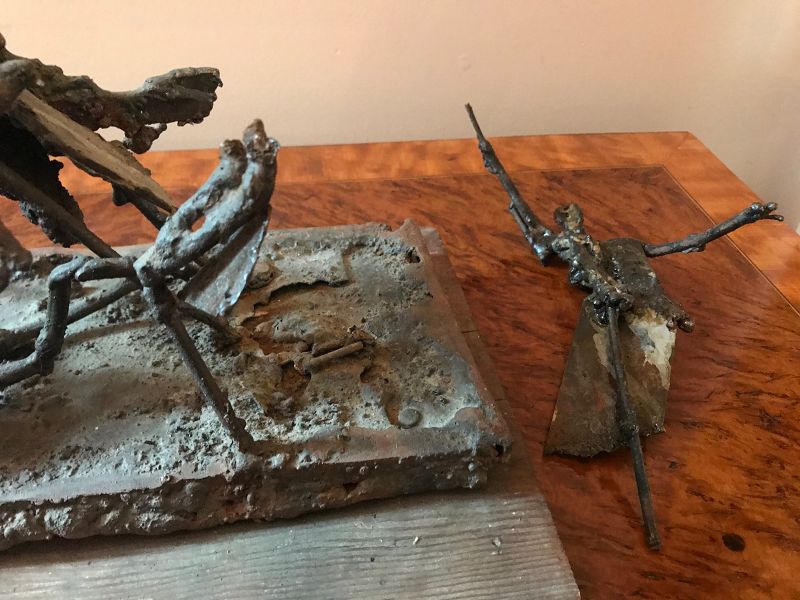 Franklin E. Wurster Soldered Metal Sculpture, &quot;The Race&quot;