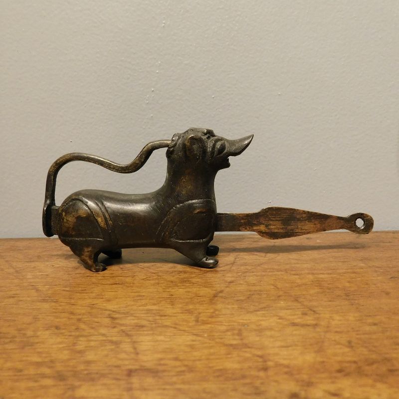 Details about   Chinese-old-style-Brass-foo-dog-Figure-lock-key 