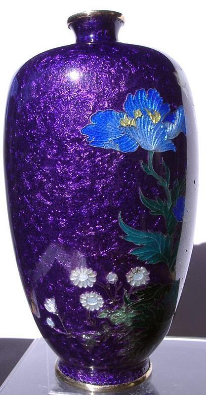 Japanese Cloisonne Vase, Signed