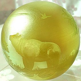 Orient & Flume Paperweight signed L Richter