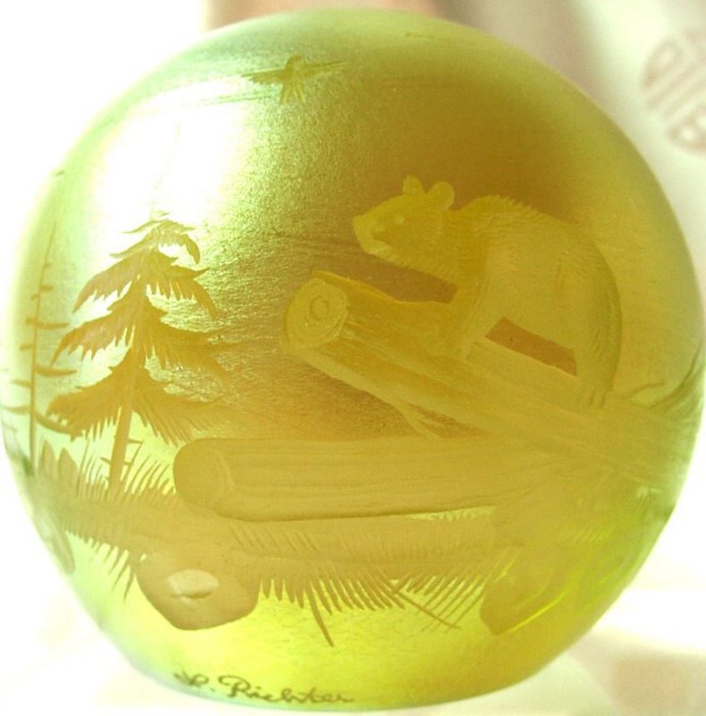 Orient &amp; Flume Paperweight signed L Richter