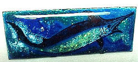 MADELINE TURNER ENAMEL FISH - MODERNIST