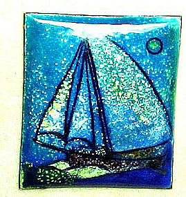 MADELINE TURNER ENAMEL BOAT - MODERNIST