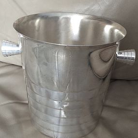 Christofle Art Deco Ice Bucket - Silver Plate - France